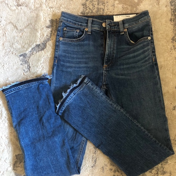 Rag and bone cropped jeans sz 24 - Picture 4 of 10